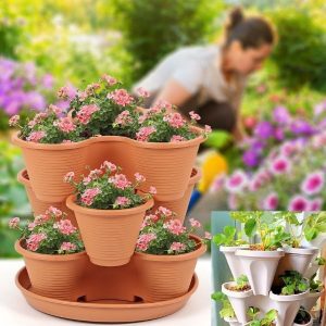 Vaze za cveće koje se mogu slagati (3x komada) | PLANTUP