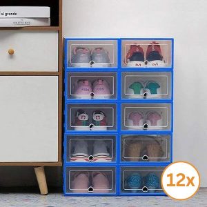 Prozirne složive kutije za cipele - set od 12 komada | SHOEZY